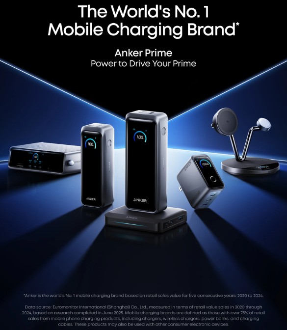 Anker Prime Power Bank (26K, 300W) A110AH11 - Black
