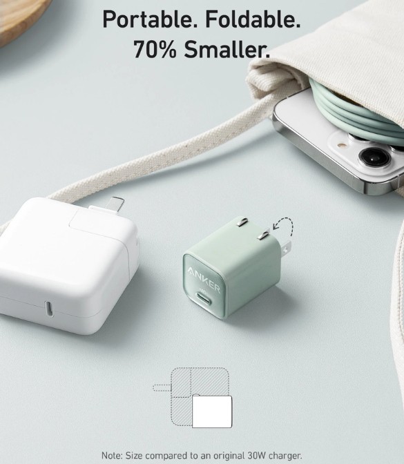 Anker Zolo Wall Charger Type-C 30W Fast Charging A2698L21 - White