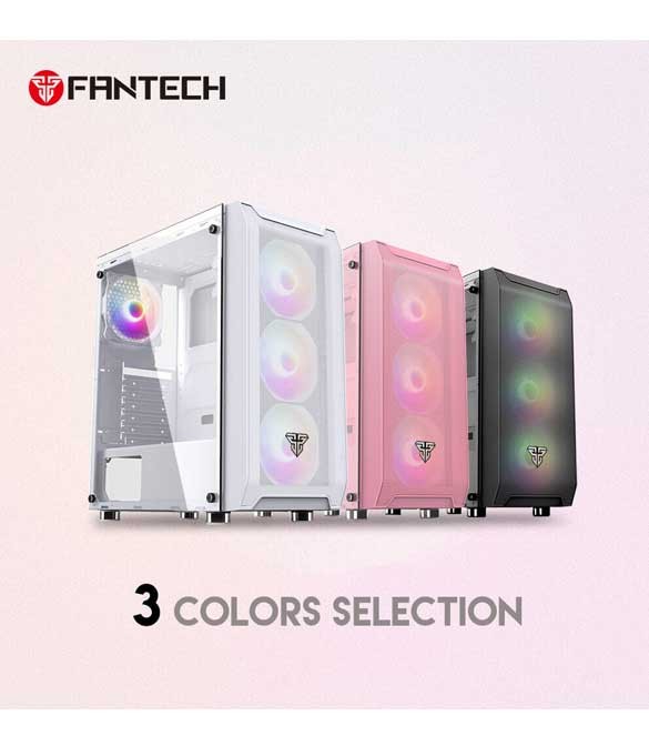 Fantech AERO CG80 RGB Middle Tower Case - Black