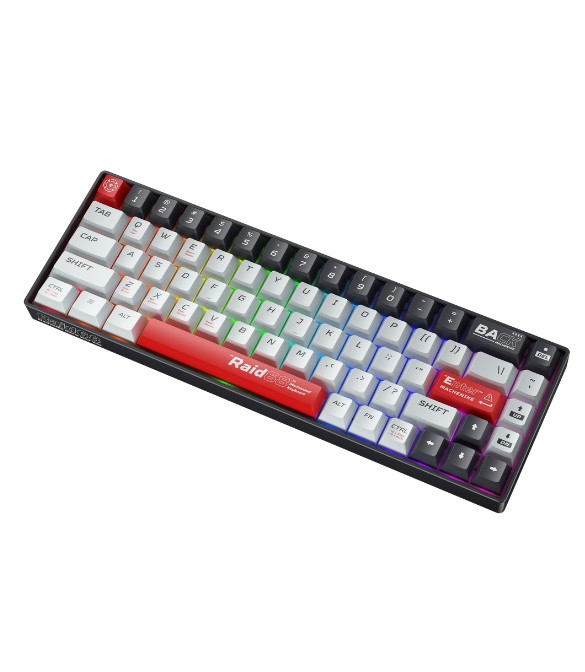 MACHENIKE Raid68 Magnetic gray switch Wired RGB Gaming Keyboard-Red