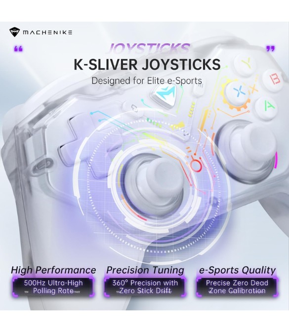 Machenike G3S Wireless Gaming Controller - White
