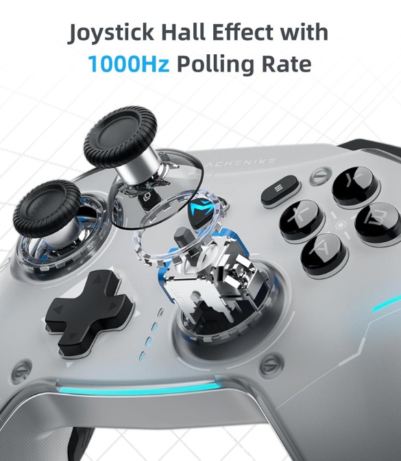 Machenike G5PRO Max SE 1000HZ Wireless Gaming Controller-Grey