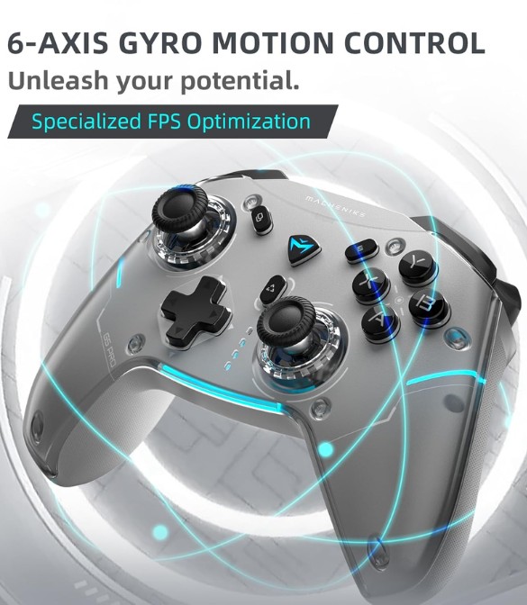 Machenike G5PRO Max SE 1000HZ Wireless Gaming Controller-Grey