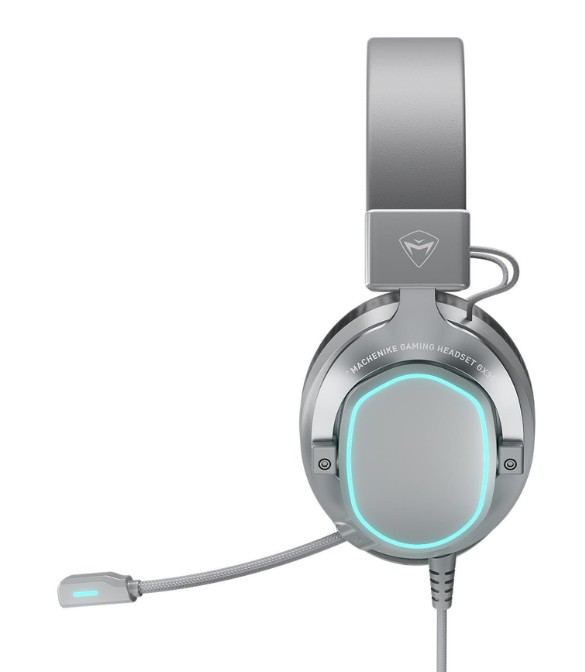 Machenike GX30 E-SPORTS Professional Wired Gaming Headset – 7.1 Surround Sound, LED Lighting, USB Connection, Gray