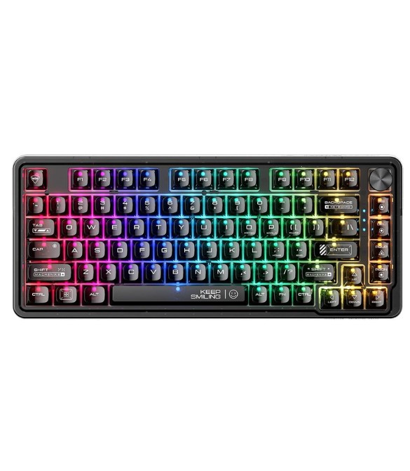 Machenike K500-M81 Wired Magnetic Linear Switch RGB Hot-swap Mechanical Gaming Keyboard-Black