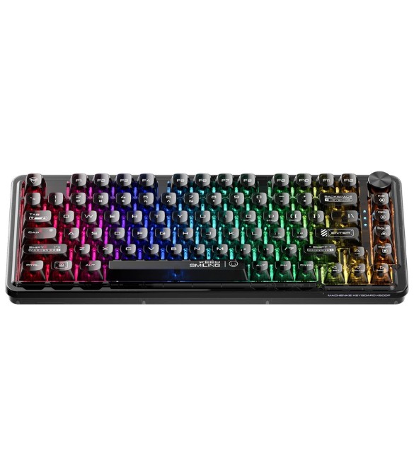 Machenike K500-M81 Wired Magnetic Linear Switch RGB Hot-swap Mechanical Gaming Keyboard-Black