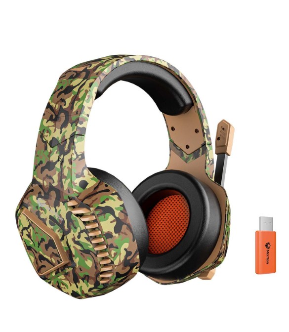 Meetion BTH014 2.4G Wireless Gaming Headset - Green