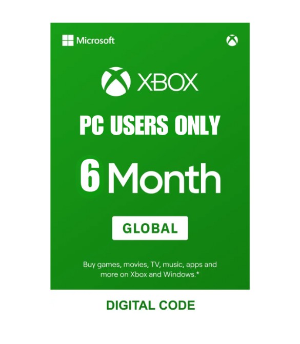 PC Xbox Game Pass Global - 6 Month