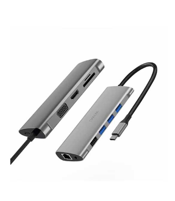 WiWU Alpha 11 in 1 Type-C Hub - Gray